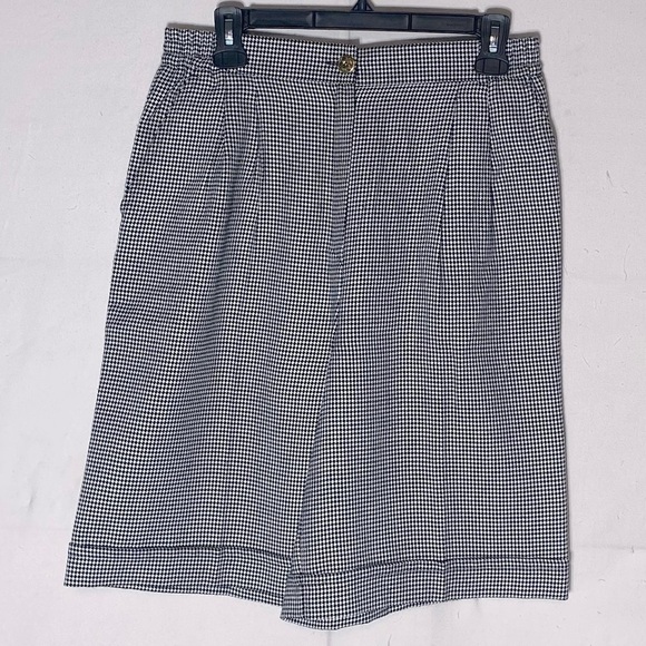 Vintage Authentic Clothing Company Houndstooth High Rise Wide Leg Cutlottes S - Picture 3 of 13